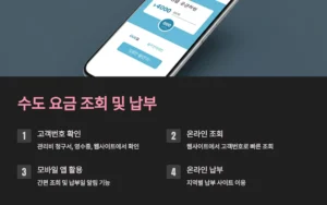 수도 요금 조회 및 납부