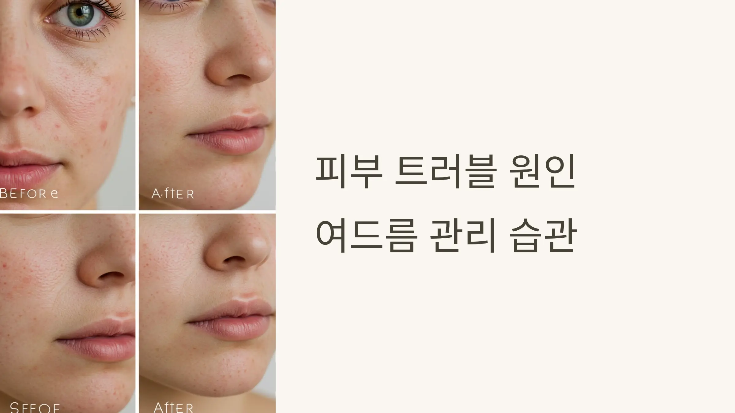 피부 트러블 원인