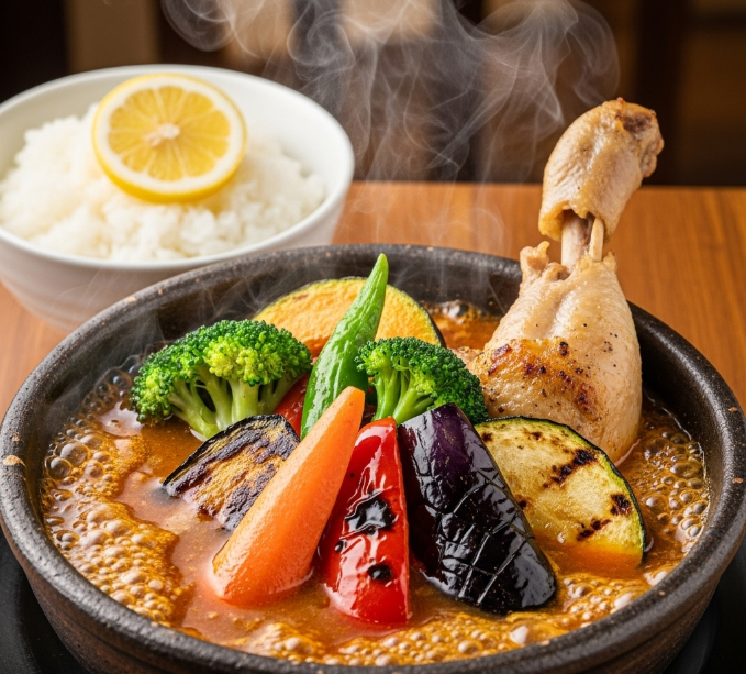 삿포로에서의 첫 끼, 잊을 수 없는 맛의 스프카레 '스아게 플러스'.