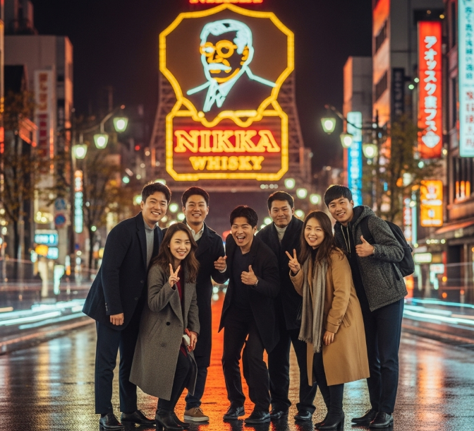 삿포로의 밤, 우리의 추억은 닛카상처럼 빛난다!