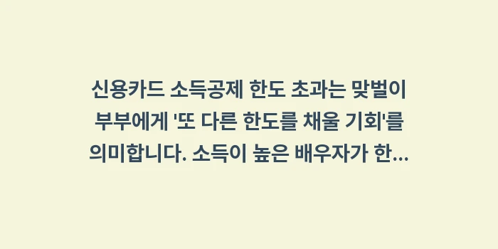 신용카드 소득공제 한도 초과: 신용카드 소득공제 한도 초과... (1)