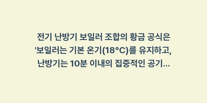 전기 난방기 보일러 조합: 전기 난방기 보일러 조합의... (1)