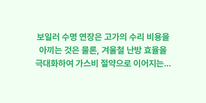 보일러 수명 연장: 보일러 수명 연장은 고가의... (2)