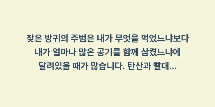 공기 연하증 방귀: 잦은 방귀의 주범은 내가 무... (2)