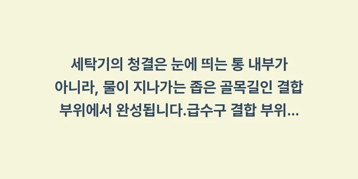 급수구 결합 부위 곰팡이 제거: 세탁기의 청결은 눈에 띄는... (2)