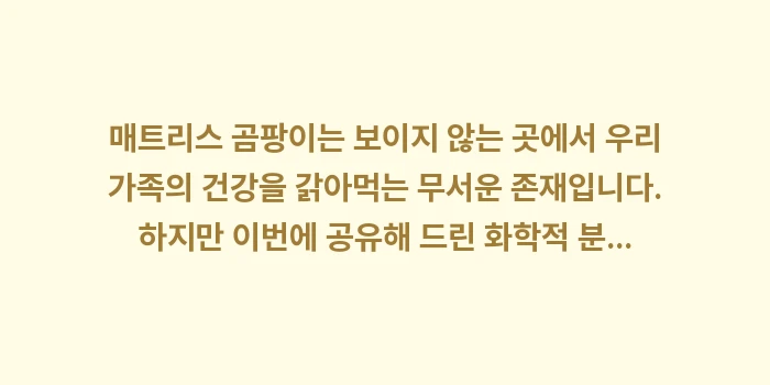 매트리스 곰팡이 제거법: 매트리스 곰팡이는 보이지 않... (2)