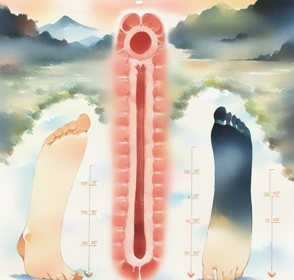 크록스 클래식 클로그 사이즈 가이드: 여유로운 핏(Roomy) 실측 및 선택 팁 - 다양한 발 모양(평발, 칼발, 요족)의 실측 모형과 크록스 내부 루미 핏의 여유 공간을 횡단면으로 비교한 전문 기술 도해