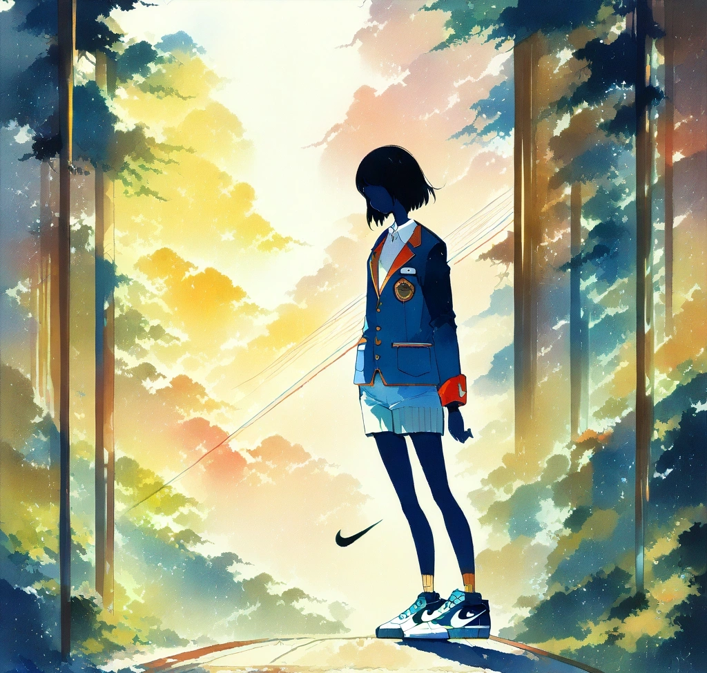나이키 블레이저 로우 77 사이즈 팁: 빈티지 모델 특유의 발볼 좁음 분석 - 나이키 블레이저 로우 77 빈티지 모델의 측면 스우시 로고와 낮은 발등 라인을 강조하며, 꽉 조여진 신발 끈이 완성하는 슬림한 실루엣의 최종 완성 샷