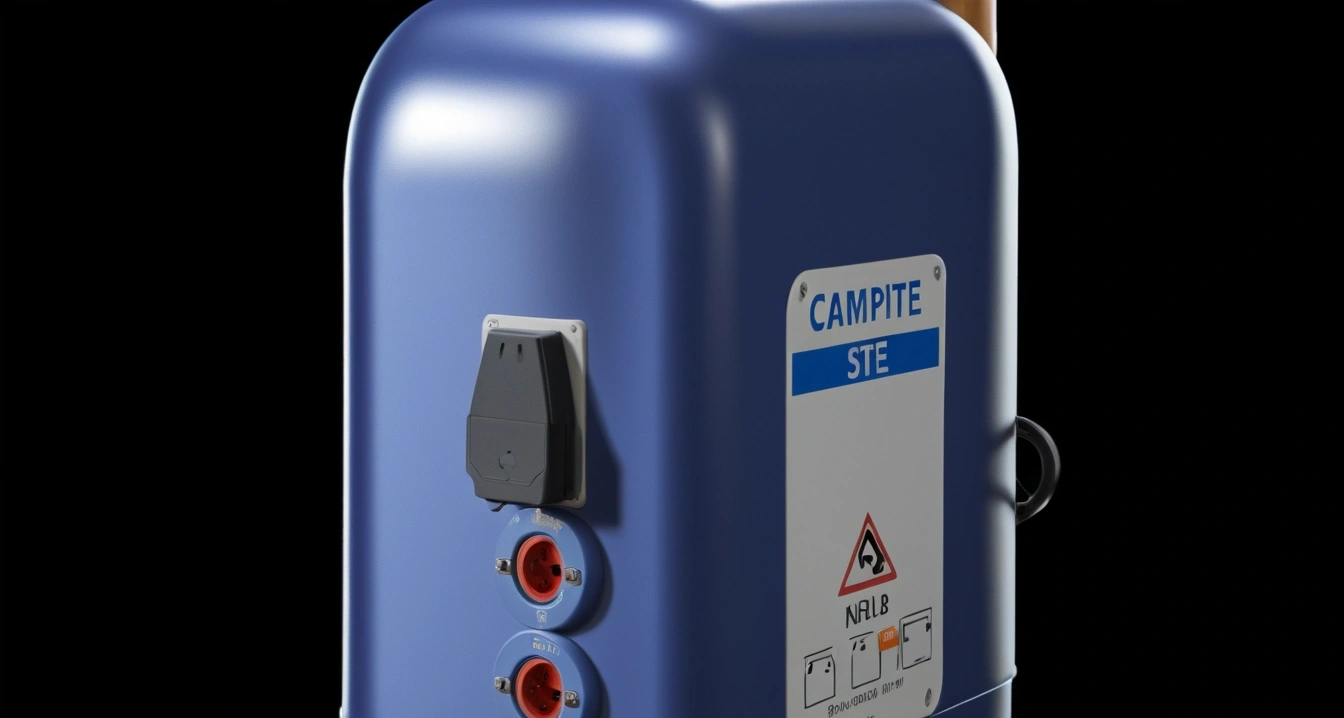 캠핑장 - 스마트폰 및 전기 설비의 전자파와 안전 전력 (campsite, Camping site electric distribution box Camping safety rules)